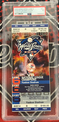 2000 World Series Game 6 Phantom Yankees Win WS Full Ticket PSA 7 POP 1 Highest