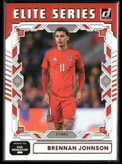 2025-26 Donruss Road to FIFA World Cup #1 Brennan Johnson Elite Series Wales