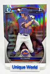 2023 Bowman Draft – Chrome AJ Ewing #BDC-152 Refractor (1st) New York Mets