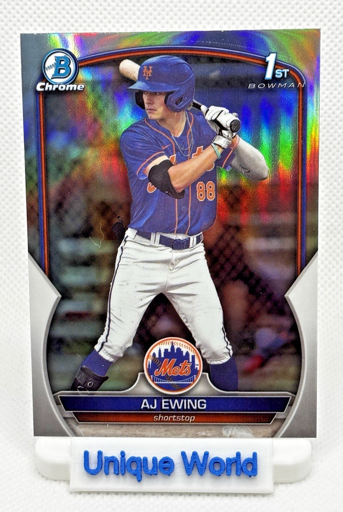 2023 Bowman Draft – Chrome AJ Ewing #BDC-152 Refractor (1st) New York Mets