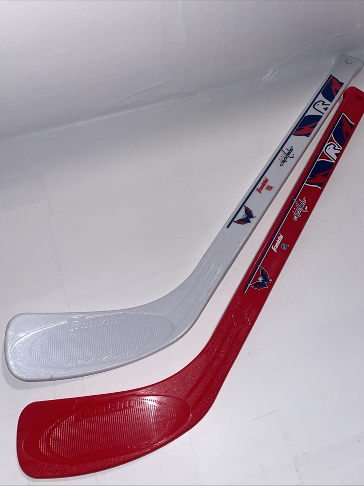 L2 Washington Capitals Franklin Shot-Zone Kids Mini Hockey Sticks NHL 20&Prime; Qty 2