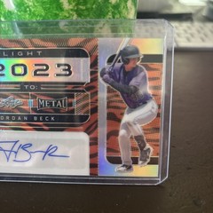 2022 Leaf Metal – Flight 2023 to Jordan Beck #FT-JB2 Giraffe Wave 3/4 RC