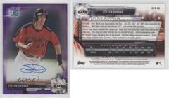 2017 Bowman Chrome Prospect Purple Refractor /250 Steven Duggar #CPA-SD Auto 0b0