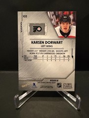 Karsen Dorwart – 2025-26 Skybox Metal Universe Hockey Rookies #103 – Flyers