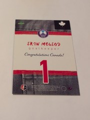 2021 Parkside NWSL Vol. 2 – Canadian Gold Erin McLeod #CG4 /1000 (RC) Rookie