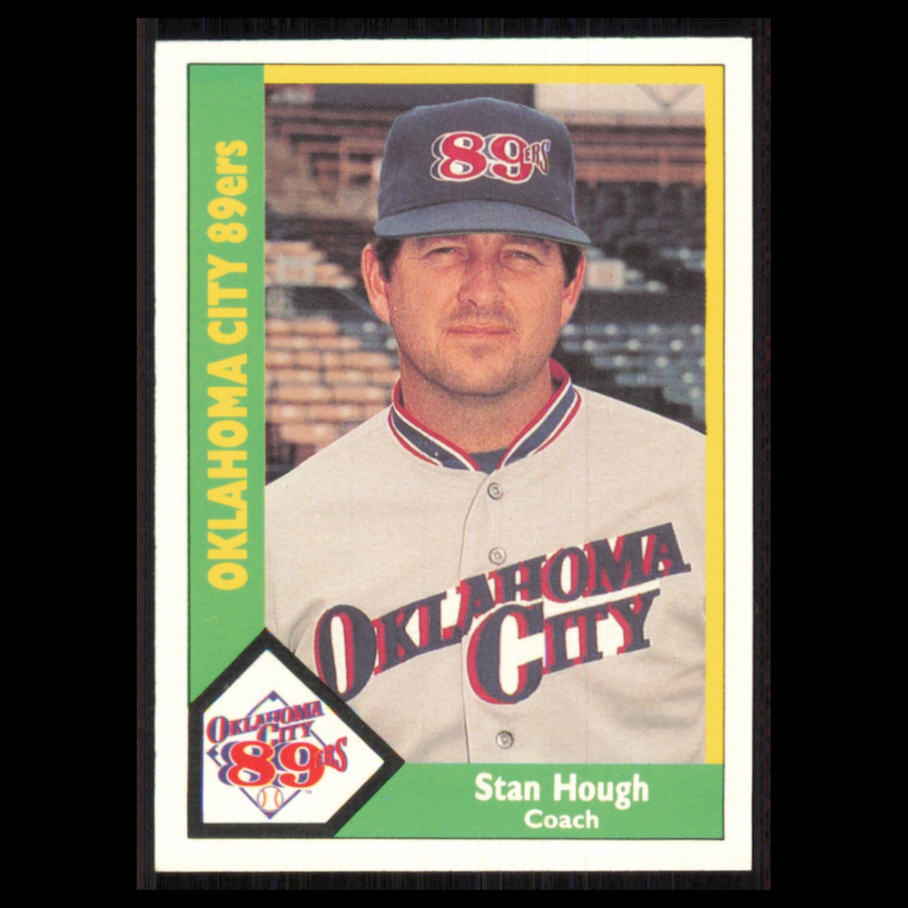 Stan Hough #173 1990 CMC Minor League Oklahoma City 89ers Baseball Card MLB NM