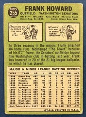 1967 Topps – Frank Howard #255