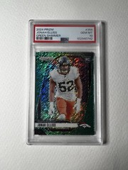 2024 Prizm Rookies Jonah Elliss #356 Green Shimmer Prizm /5 PSA 10 POP1🔥Broncos