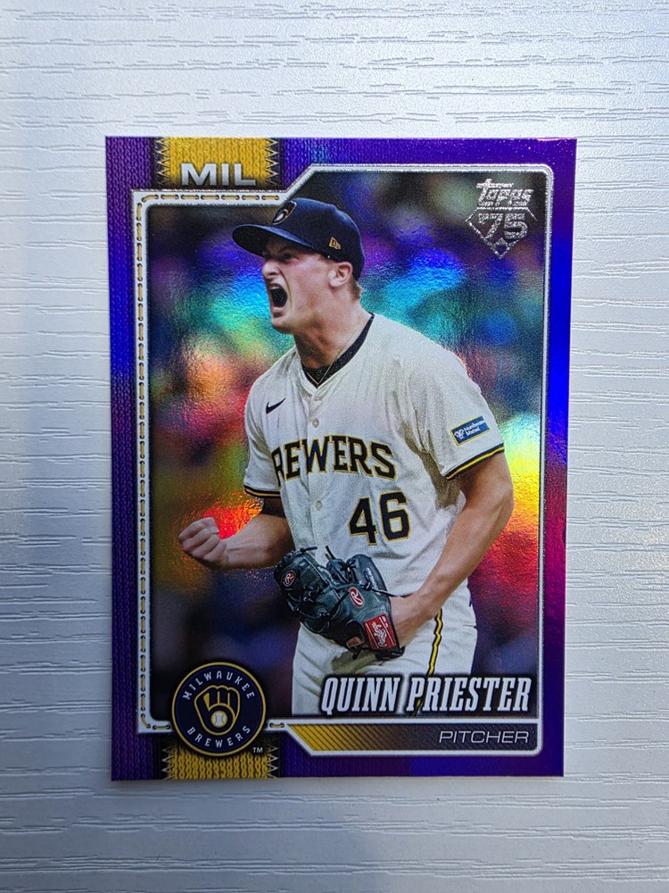 2026 Topps Series 2 Quinn Priester #684 Purple Foil #/250