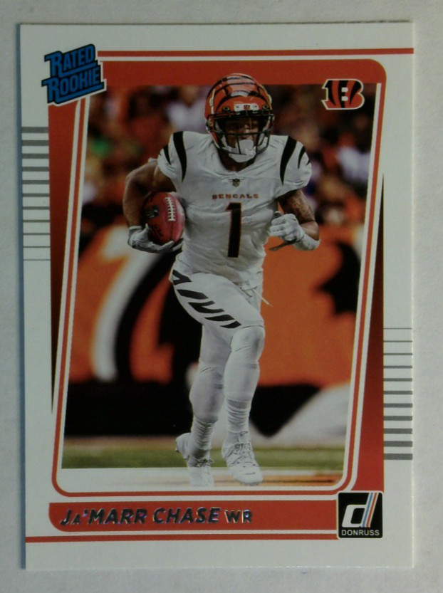 2021 Panini Donruss JA&rsquo;MARR CHASE Rated Rookie Base #262 Bengals