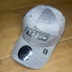 New Era 39THIRTY New York Jets Heather All Gray Grey Flex Fitted S/M Stretch Hat