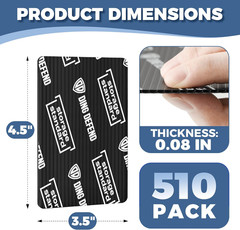 Ding Defend 510-Pack Card Protectors – Lightweight, Reusable, Rounded Corners
