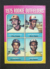 Topps 1975 Rookie Outfielders Jim Rice Dave Augustine Pepe Mangual #616