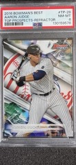 2016 Bowman’s Best TOP PROSPECTS REF AARON JUDGE RC #TP-28 PSA NM-MT 8