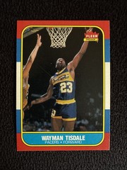 Fleer 1986-87 Series Wayman Tisdale Rookie #113 Indiana Pacers Basketball Card
