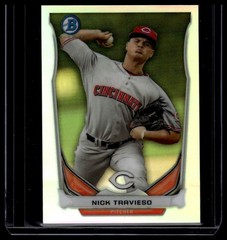 2014 Bowman #BM-CR5 Nick Travieso Chrome Bowman Scout Top 5 Mini Refractors