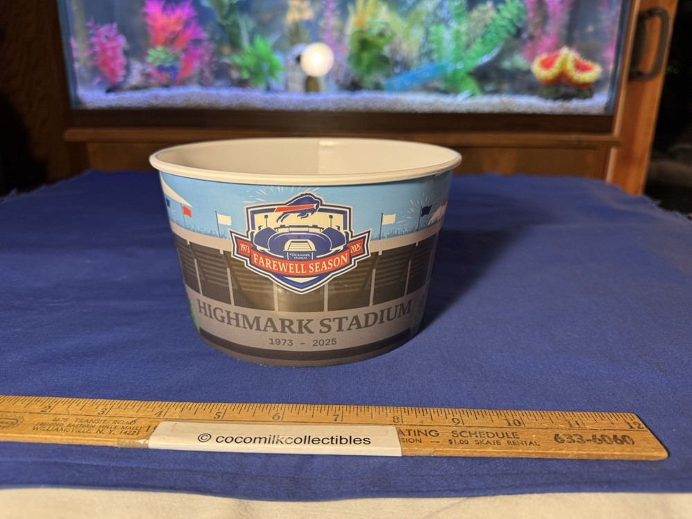 2025 Food Container NFL Football Buffalo Bills Farewell Season 1973 to 2025 Logo
