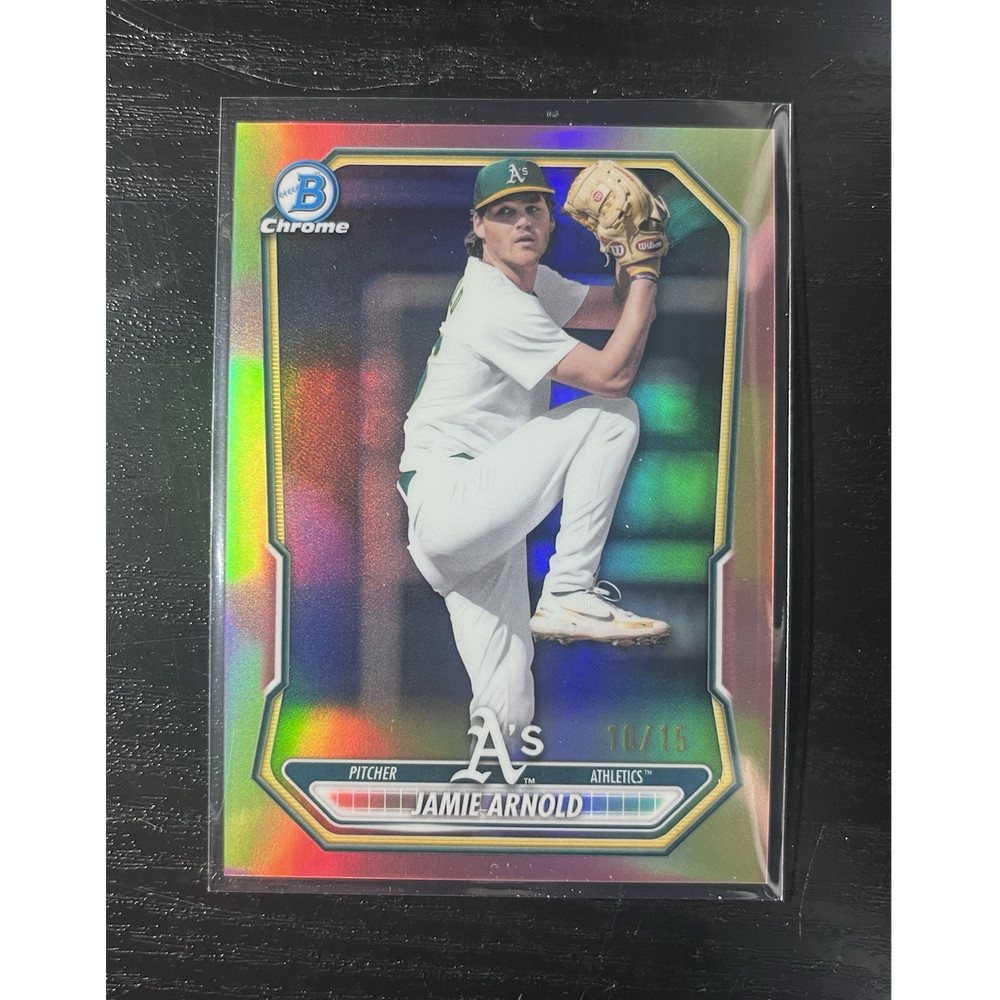 2026 Bowman Chrome Jamie Arnold Rose Gold BCP-112 Oakland Athletics 10/15 🔥