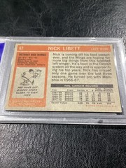 1972 Topps NHL Hockey #67 Nick Libett Detroit Red Wings PSA 5 EX Low Pop Card CA