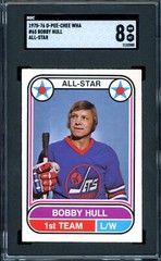 1975-76 OPC O PEE CHEE WHA #65 BOBBY HULL HOF All Star SGC 8 NM-MT WINNIPEG JETS