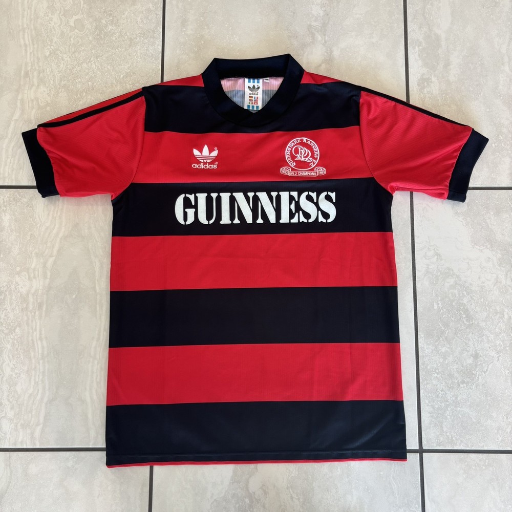 Adidas QPR Queens Park Rangers Guinness 1982/83 Away Soccer Jersey Size M