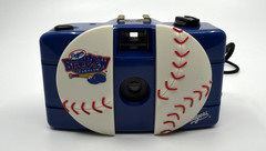 Vintage Dodgers Blue Crew Fan Club 35mm Film Camera Baseball Rare Untested