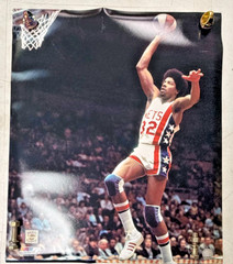 Dr. J Julius Irving Vintage File Photo 20×24 Poster / Photo Sixers Very Rare NBA
