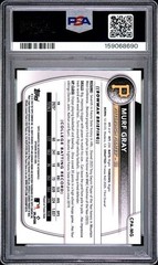 Murf Gray 2025 Bowman Chrome 1st Auto /250 Purple Refractor CPA-MG PSA 10