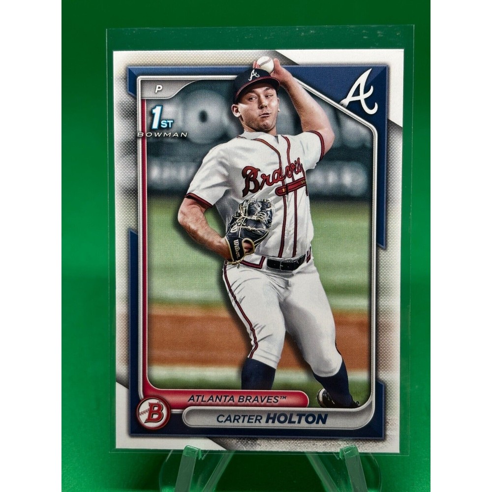 2024 Bowman Draft 1st Bowman #BD-74 Carter Holton Atlanta Braves Prospect