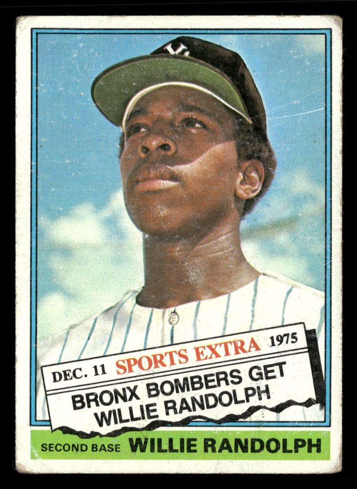 1976 Topps Traded Baseball Card #592T Willie Randolph