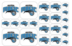 22 NBA Team Logo Stickers – Matte/Gloss Paper Options – 4 Different Sizes in One