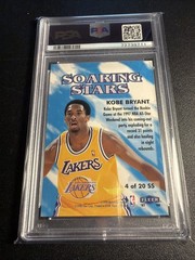 1997 Fleer #4 Kobe Bryant Soaring Stars Insert PSA 6 EX-MT Lakers HOF