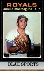 1971 Topps #129 Aurelio Monteagudo Kansas City Royals