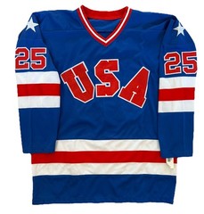 New Deadstock Buzz Schneider Team USA #25 Jersey XL Ultra Rare Olympic Miracle