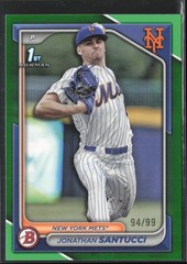 2024 Bowman Draft Jonathan Santucci BD-65 1st Green Paper /99 New York Mets