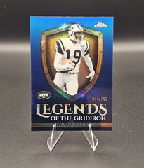 Topps Chrome 2025 Keyshawn Johnson New York Jets Legends #LOG-23 Blue /150
