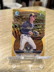 2023 Bowman Chrome – Prospects Kevin Ereu #BCP-229 Yellow Mojo Refractor /75
