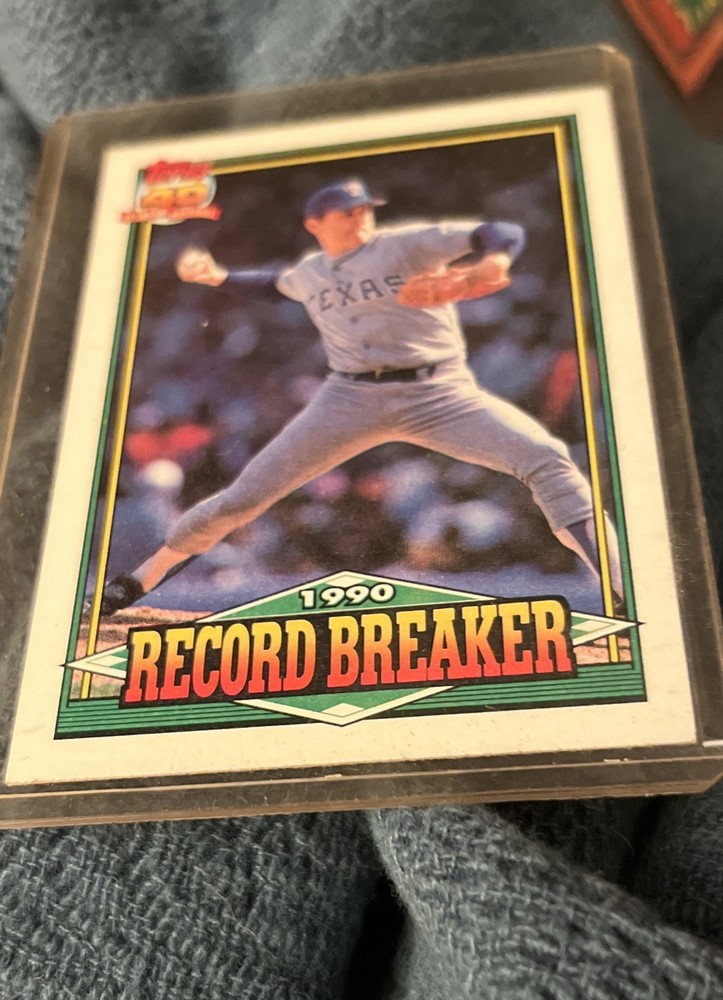 1991 Topps – Record Breaker Nolan Ryan #6 Operation Desert Shield