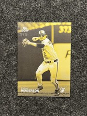 2025 Topps Black and White Gunnar Henderson Yellow #/75 Orioles