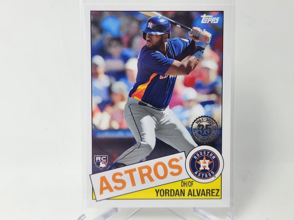 2020 Topps Update Yordan Alvarez RC Rookie 1985 Throwback #85TB-18 sc