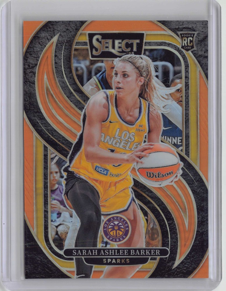 2025 Panini Select WNBA #126 Sarah Ashlee Barker Orange Prizm #/125