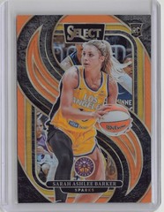 2025 Panini Select WNBA #126 Sarah Ashlee Barker Orange Prizm #/125