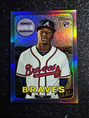 2018 Ronald Acuna Jr Topps Heritage Chrome Purple Refractor Rookie #THC-580 RC💜