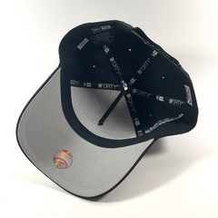 New Era Toronto Blue Jays Exclusive Black Blue 9FORTY A-Frame Snapback Hat Cap