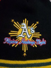 Filipino Heritage Night Oakland A&rsquo;s Black Beanie