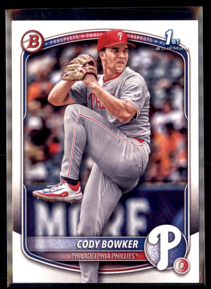 2025 Bowman Draft Paper 1st Cody Bowker Phillies BD-140 5 card lot