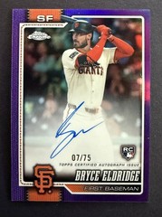 2026 Topps Chrome BRYCE ELDRIDGE Giants Rookie RC Purple Auto /75