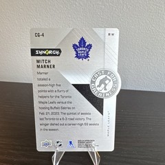Upper Deck 2023-24 Synergy Cast for Greatness Mitch Marner Maple Leafs CG-4