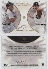 2018 On Demand Dynamic Duals Hall of Famers Alan Trammell Jack Morris HOF nf5
