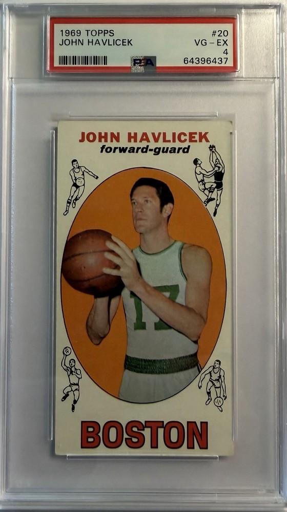 JOHN HAVLICEK 1969 TOPPS #20 PSA 4 ROOKIE CARD RC HOF Celtics